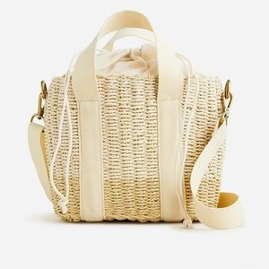 j. crew • straw crossbody bag